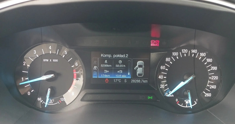Ford Mondeo cena 57900 przebieg: 28288, rok produkcji 2015 z Maszewo małe 781